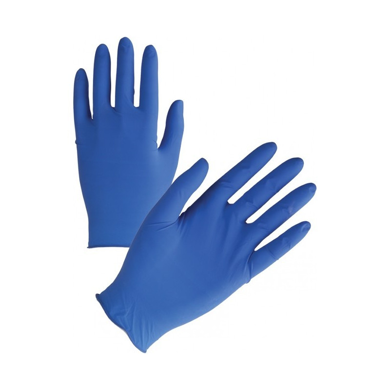 GUANTI NITRILE BLU 100 PZ