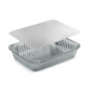 VASCHETTE ALLUMINIO CUKI CON COPERCHIO 2 PORZIONE 100 PZ VASCHETTE ALLUMINIO CUKI CON COPERCHIO 2 PORZIONE 100 PZ